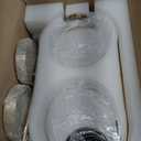 Yunnix Pendant Lights Modern Gold Globe Pendant Light Kitchen Island Dining Room Light Fixture Pendant Lights for Bedroom Pendant Light Fixture One Light (Bulb Not Included) 2 Pack