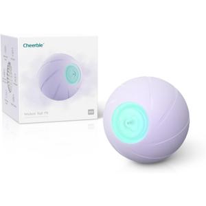 Cheerble Smart Interactive Dog Toy, Wicked Ball PE, Automatic Moving Bouncing Rotating Ball for Medium Dogs Boredom with LED Lights