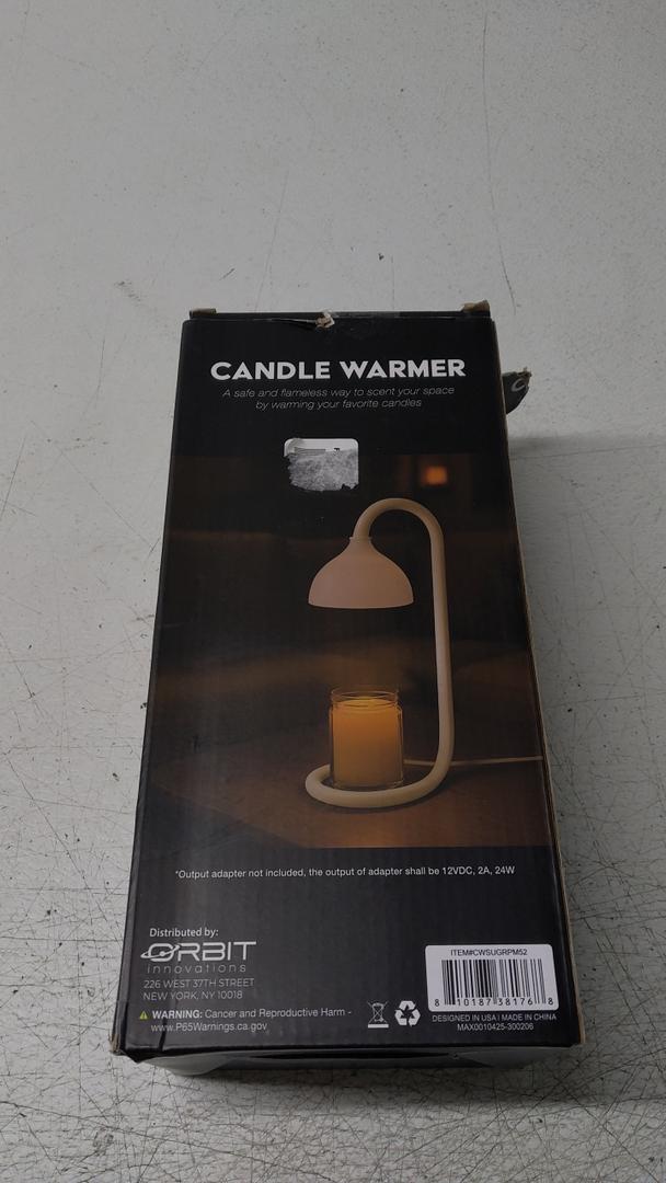 White candle warmer lamp, scented wax warmer, Christmas candle warmer lamp gifts for women, housewarming gifts (Output Adapter not Included)