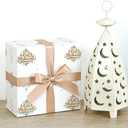 Set Of 3: WRAPLULU Eid Wrapping Paper - 4 Jumbo Sheets, 28 * 40 Inches - White Ramadan Gift Wrap with Eid Mubarak, Perfect for Islamic Eid Holiday Celebrations