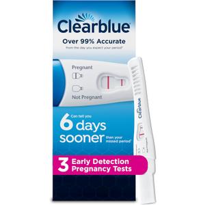 Clearblue Early Detection Pregnancy Test, 3 Ct