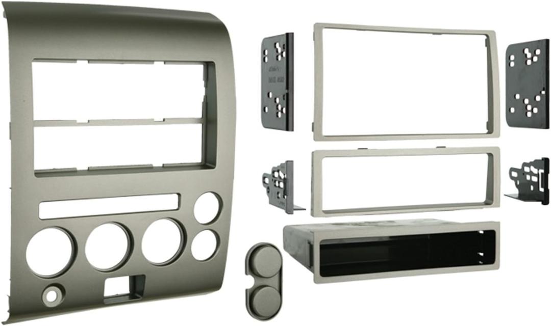 Metra 99-7606 2006-2007 Nissan Titan and Armada Single or Double DIN Installation Kit with Dual Zone Climate Display