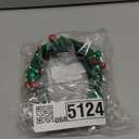 Christmas Headband for Women Pearl Knotted Headband Xmas Red Green Pearl Rhinestone Crystal Jeweled Hairband Fashion Elegant Ladies Wide Top Knot Hair Bands Headpiece Holiday Outfits Gifts (Green)