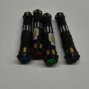 4 Pack Light up Sword Saber with FX Sound (on-Off Control) and Full Retractable Handle, 4 Colors LED Glow in The Dark Toy for Kids Adult