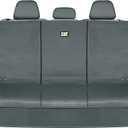 CAT Flexfit™ Gray Rear Seat Cover for Car, SUV, & Truck - Durable Canvas Material Back Car Seat Covers 60/40 Split Bench Protector - Back Seat Cover & Back Seat Protector Interior Accessories