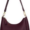 Shoulder Bag for Women Cute Hobo Purses and Handbags Underarm Purse | Women Shoulder Purse Retro Clutch Tote Bags for Women, Burgundy