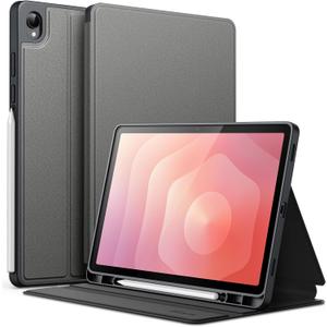 JETech Case for Samsung Galaxy Tab S11 with S Pen Holder, Slim Folio Stand Protective Tablet Cover, Multi-Angle Viewing, Auto Sleep/Wake (Grey)