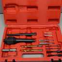 DAYUAN 16pcs Glow Plug Removal Tool, 8mm 10mm Damaged Glow Plug Extractor Repair Tool Set for Cylinder Heads 0.3in 0.4in Glow Plug Remover Kit