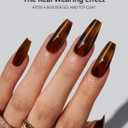 BTArtboxnails SOFTCOATTIPS Press On Nails - Tortoiseshell Coffin Press On Nails Medium, 90Pcs Salon Quality Soak Off Soft Gel Nail Tips in 15 Sizes