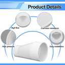 Pushglossy 6" X 4" PVC Pipe Fitting Compatible with 429-E Series Eccentric Reducer Coupling Schedule 40 Suitable for High-flow Capacity, Plumbing, Irrigation, Pool, Spa
