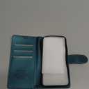 Wallet Case for iPhone 16, RFID Blocking Credit Card Holder, PU Leather Folio Flip Kickstand Protective Shockproof Cover for Apple 16 (Green, for iPhone 16-6.1'')