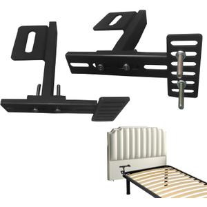 2-Pack Headboard Brackets for Adjustable Beds, Headboard and Footboard Extension Kit, Universal Fit, Easy Installation