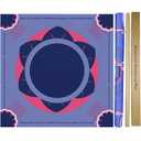 2025 chloroprene rubber mahjong mat (with rules) odorless, free of polycyclic aromatic hydrocarbons, wrinkle free American style mahjong mat, anti slip, noise reducing mahjong gift (31.5 in * 31.5 in)