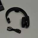 Bluetooth Headset, 60hrs Noise Canceling V5.2 Over Head Headphones, Single Ear Trucker Wireless Headset with Mic, Mute Button, Multipoint, for Phones PC Computer Truck Driver Office Work - Black (Carbon)