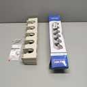 Wall Mount Broom Mop Holder Hanger Garden Tool Organizers Rack Garage Laundry Room Organizations and Storage with Hooks Heavy Duty (Beige)