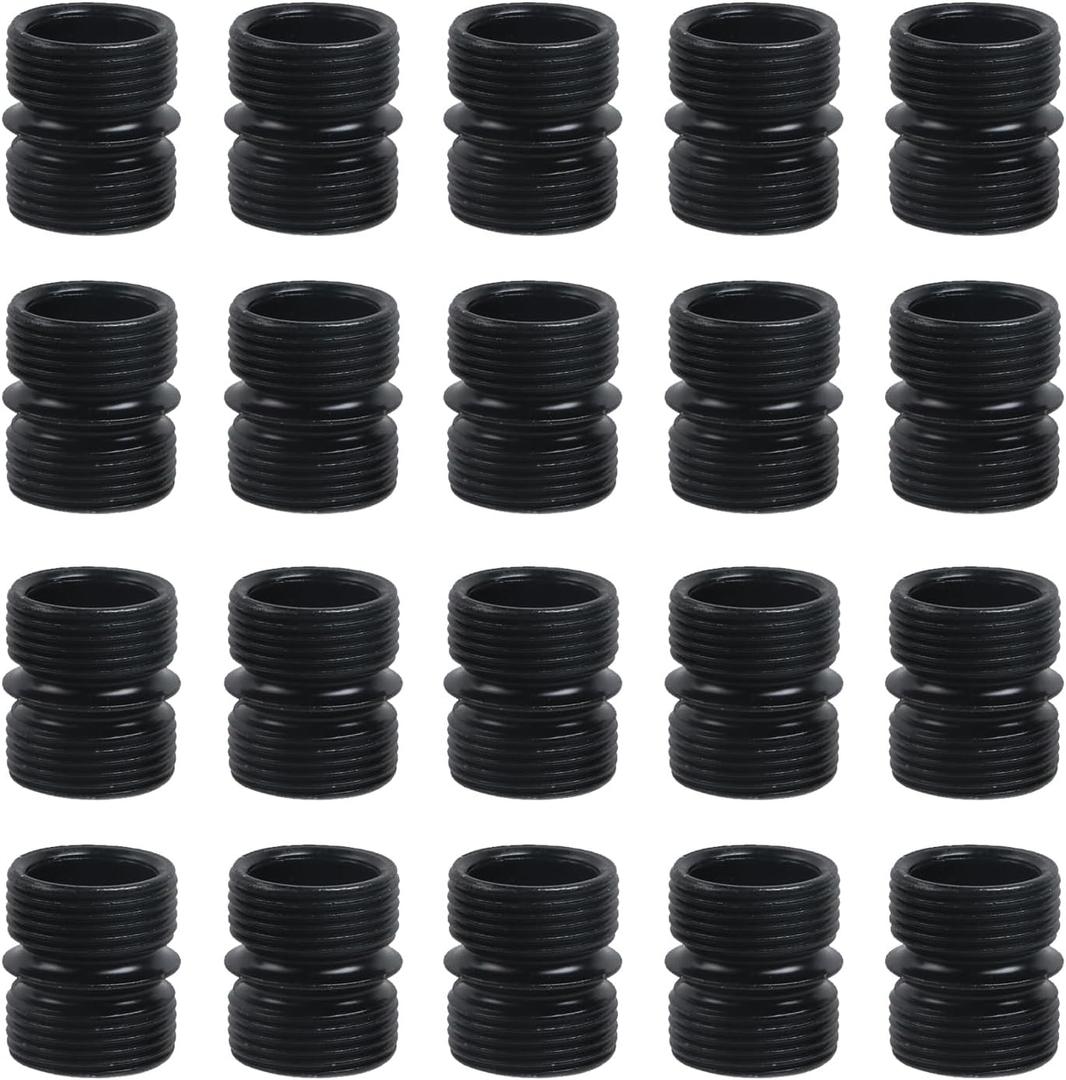 Antrader Shelving Connectors,20Pcs Small Threaded Pole Connectors for Extending Wire Rack Shelving (23.5mm x 27mm)