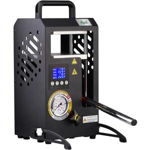 10 tons Hydraulic Heat Press Machine with Dual Heating Plates 6x6 Inches 10T Portable Manual Heat Pressing Machine with Smart LCD Screen