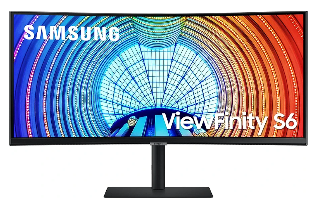 SAMSUNG Viewfinity S65UA Series 34-Inch Ultrawide QHD Curved Monitor, 100Hz, USB-C, HDR10 (1 Billion Colors), Height Adjustable Stand, TUV-certified Intelligent Eye Care (LS34A654UBNXGO), White