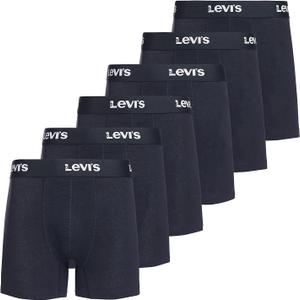 Levi's Mens Boxer Briefs Breathable Cotton Underwear for Men Pack of 6 (Large, 6 Pack Black)