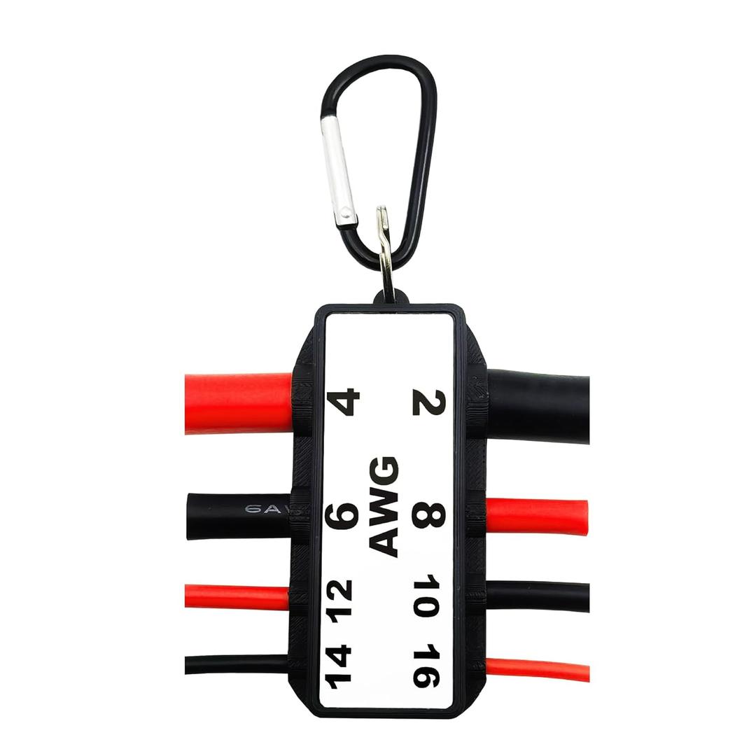 Wire Gauge Sample Pack Assorted Set of Sizes AWG 2,4,6,8,10,12,14,16, Home Appliance Circuit Breaker Safety Check, Wire Size awg Chart, Home Inspector Training Measurement Tool, Rectangle