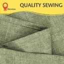 Linen Textured Rectangle Tablecloth, Waterproof & Stain Resistant Fabric Table Cloth, Wrinkle Free Linen Dining Decorative Farmhouse Table Cover for Dining/Buffet/Wedding, 52 x 70 Inch, Sage Green