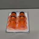 Reusable Soda Can Lids - 6-Pack Spill-Proof, Snap-On Covers for Freshness and Protection, Orange Can Toppers Set of 6