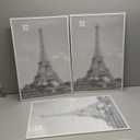 upsimples 16x24 Picture Frame White 3 Pack, Scratch-Proof Poster Frames 16 x 24 for Photo Gallery - Slide-In Strips, Horizontal or Vertical Wall Mounting