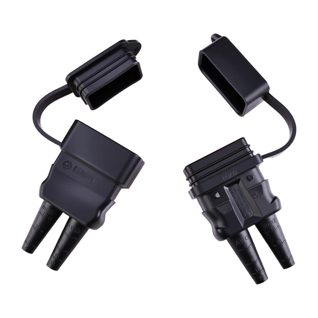 Waterproof Cover for Battery Quick Connect/Disconnect IP67 Rated for 6-12 Gauge Wire Connectors Ideal for Winch, Automotive, Marine, Outdoor Use (Red)