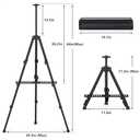Easel Stand for Sign, Hemndic 66" Easels Stand for Painting Heavy Duty, Portable Travel Easel for Display (2 Pack)