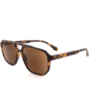 Square Reader Sunglasses for Men Women Double Bridge Pilot Full Lens Sun Reading Glasses UV400 Outdoor Driving, Tortoiseshell Frame + Brown Lens, +2.0