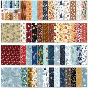 Origami Paper Kit 50 Sheets 70GSM 6 Inch Square Double Sided Color 50 Vivid Japanese Washi Chiyo Colors for Hand Crafts Origami Paper Arts Creativity.Winter