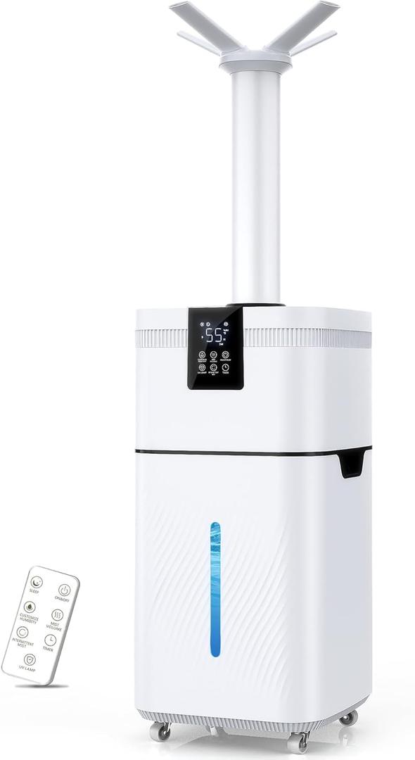 30L/7.93Gal Commercial Humidifier Large Room 4200 sq.ft, Whole House Humidifiers 3000ml/H Mist Output, Cool Mist Industrial Humidifiers for Home, Plants, Office, Warehouse, Greenhouse