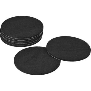 uxcell Furniture Pads, 8Pcs 5'' - Round Self Adhesive Felt Furniture Pads, Floor Protectors for Furniture Feet Chairs Legs Hardwood Floors (Black)