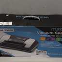 95KPA Commercial Vacuum Sealer Machine, Fully Automatic Food Sealer with Built-in Cutter for Sous Vide, Meal Prep - Includes 10 Pre-Cut Bags, Bag Rolls, Hose & Starter Kit Black Silver