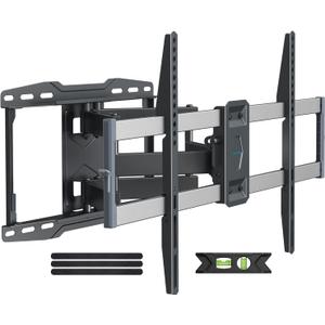 Weatherproof Outdoor TV Mount for 47-86 inch TV, Full Motion TVs Wall Mount TV Bracket with Smooth Swivel Tilt Extension Leveling, Hold Tv up to 132lbs, Max VESA 600x400mm by USX STAR