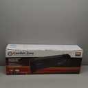 Comfort Zone 1500W Convection Baseboard Heater  Silent Portable Electric Space Heater with Adjustable Thermostat, 2 Heat Settings & Safety Tip-Over Switch  Black