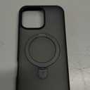 TORRAS Ostand for iPhone 16 Pro Max Case, [Fit for MagSafe][Shockproof Military Grade][Sturdy Kickstand & Ring Holder] Translucent Slim Magnetic Phone Case for iPhone 16 Pro Max 6.9" 2024, Black