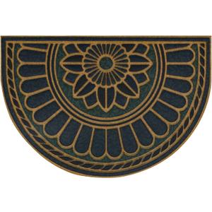 Mohawk Home Swirl Style Casual Ornamental Denim Blue 2' X 3' All Weather Outdoor Door Mat Perfect for Porch, Garage
