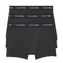 Calvin Klein Men's Cotton Stretch 2-pack Boxer Brief, 3 Black, Small