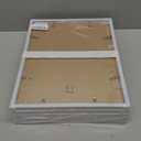 11x14 Picture Frame Set of 5, White Photo Frames High Transparent Wall Gallery Desktop Horizontal Vertical for Canvas Collage Photo Poster Certificate 11 x 14 inches