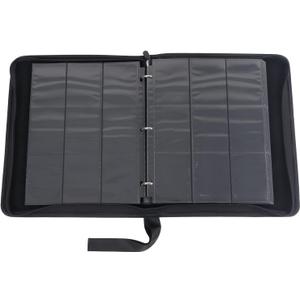 9 Pocket Trading Card Binder, 40 Black Card Pages, Prevent Bending Trading Album Display Holder Card Collection Binder for Women Men