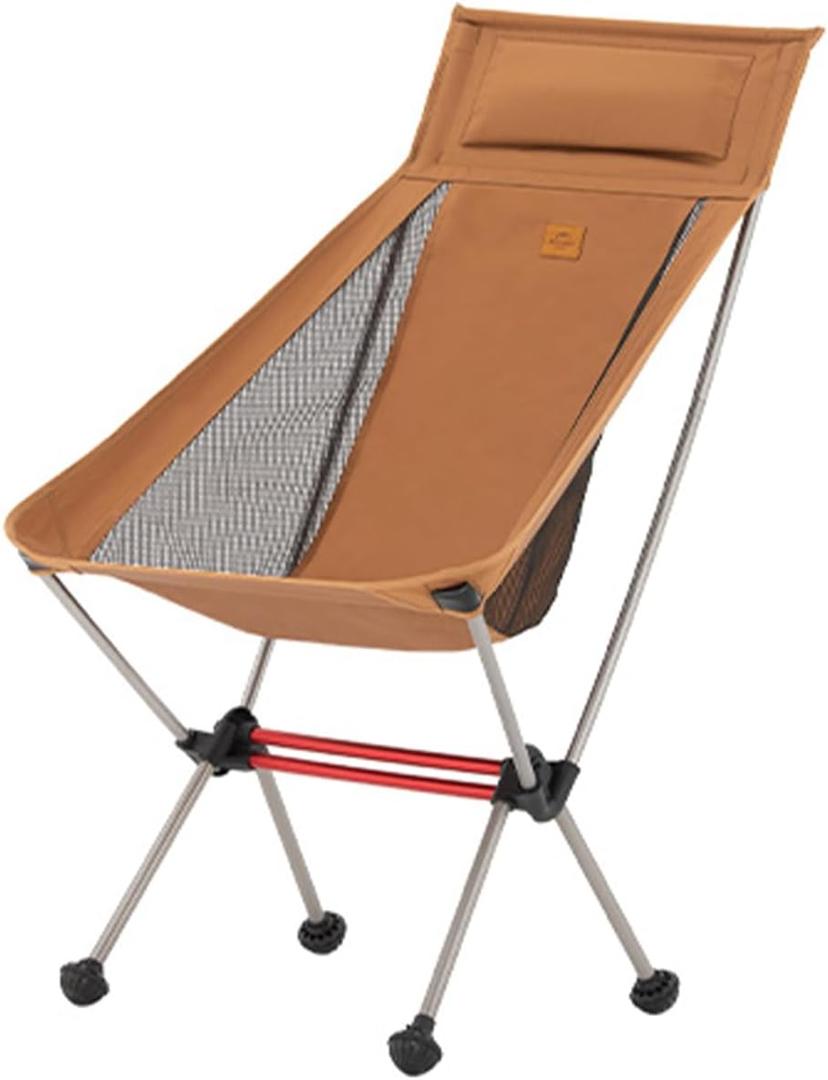 Naturehike Camping Chair, Foldable with Storage Bag, Outdoor Portable Chair for Adults, Lightweight, Supports 330lbs, Backpacking Chair for Fishing, Hiking, Beach, Lawn, Large