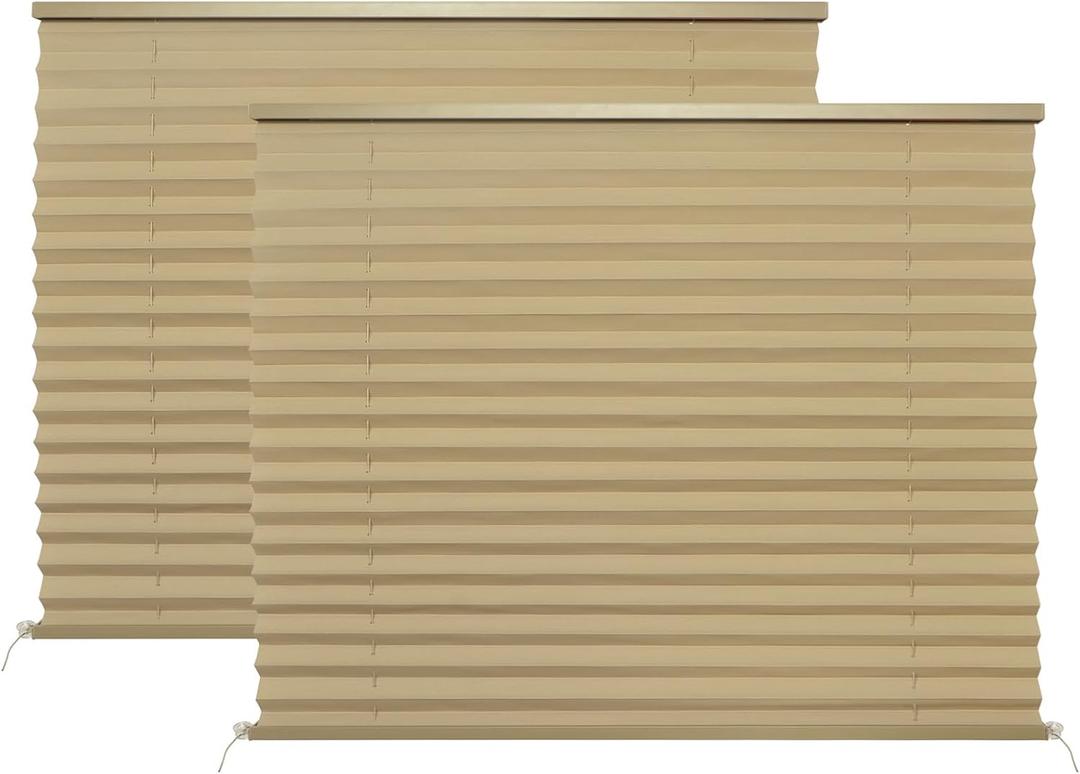 RV Blinds Shades for Window,32" W x 24" L RV Pleated Shades RV Camper Blinds and Shade for RV Camper Travel Trailers Motorhome-2 Pack