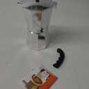 IMUSA 12-Cup Stovetop Espresso Maker, Cast Aluminum Coffee Maker, Cuban Coffee Brewer, Moka Pot Style, Portable Coffee Maker for Home, Camping, or Travel (Silver)