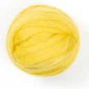 Kondoos Colored Natural Wool roving, 8 OZ. Best Wool for Needle Felting, Wet Felting, handcrafts and Spinning. (Lemon Yellow)