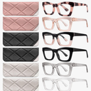 CCVOO 6 Pack Oprah Reading Glasses for Women, Eyeglasses, Blue Light Readers for Women, Computer Eye Glasses, Cheaters +5.0