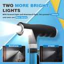 BeneCane Quad Cane Walking Cane with Two Led Lights with Big Base T HandleLightweight Adjustable Walking Stick Four Pronged Sturdy for Men and Women