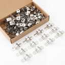 Yaocom 100 Pcs 3/4 Inch Pipe Strap 304 Stainless Steel Conduit Clamp Reinforced Rigid 2 Hole U Bracket for Pipe Fixing on Various Surfaces