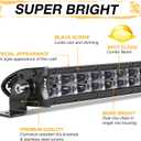 40 Inch Curved LED Light Bar, Niking Auto Super Slim 360W Off Road Dual Row LED Driving Light Spot Flood Combo Work Light Roof Bumper Bar for Trucks UTV ATV SUV RZR Wrangler JK JL Boat
