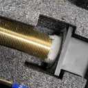 Cobbe Waterfall Bathroom Faucets 3 Hole, Matte Black Bathroom Sink Faucet Square 4 Inch Centerset with Pop-Up Drain, 2 Handle and 2 Supply Hoses, Lead-Free Stainless Steel for Vanity Sink Rv